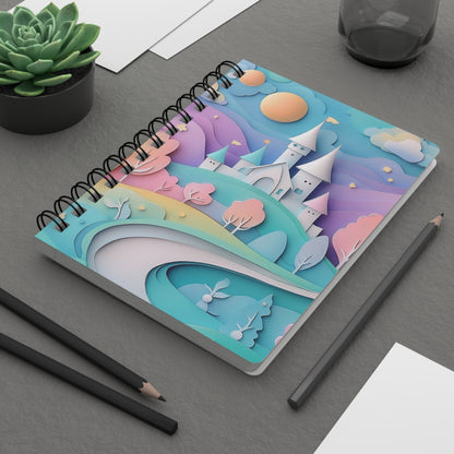 Spiral Bound Journal - Pastel Paper Kingdom Wishstoria Stationery Store