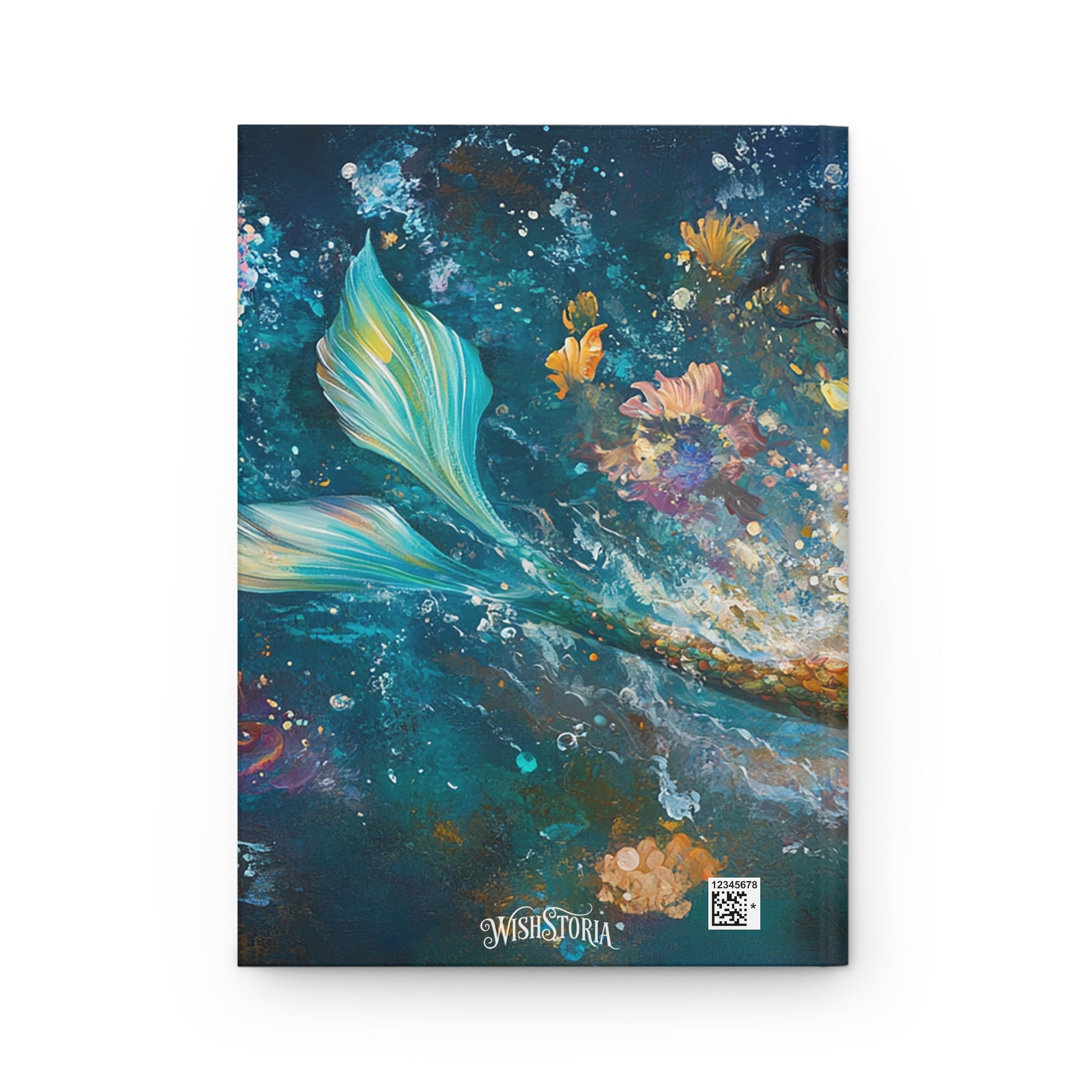 Watercolor Mermaid - Standard Hardcover Journal   Watercolor Mermaid - Standard Hardcover Journal Wishstoria