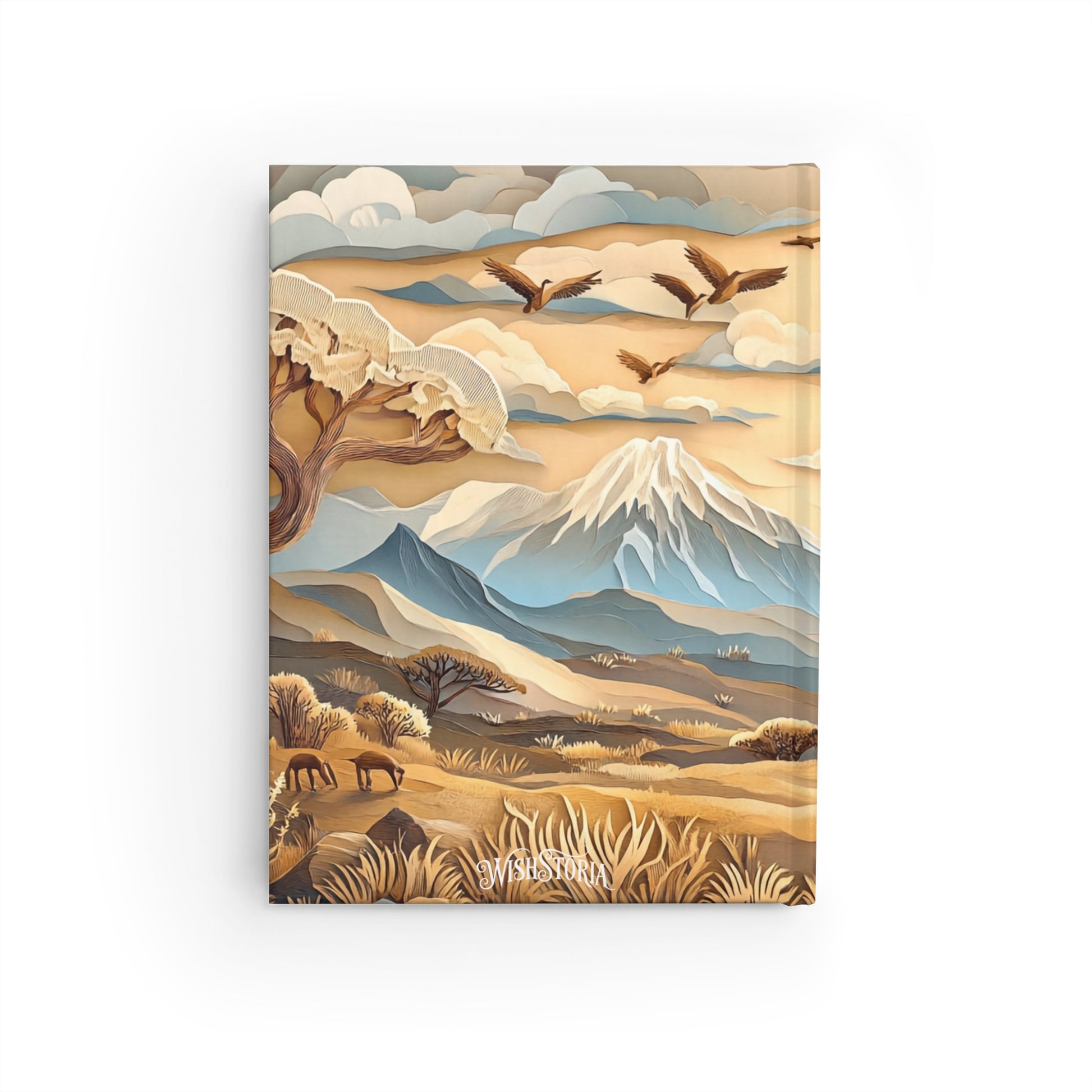 Morning African Landscape - Mini Hardcover Journal   Morning African Landscape - Mini Hardcover Journal Wishstoria