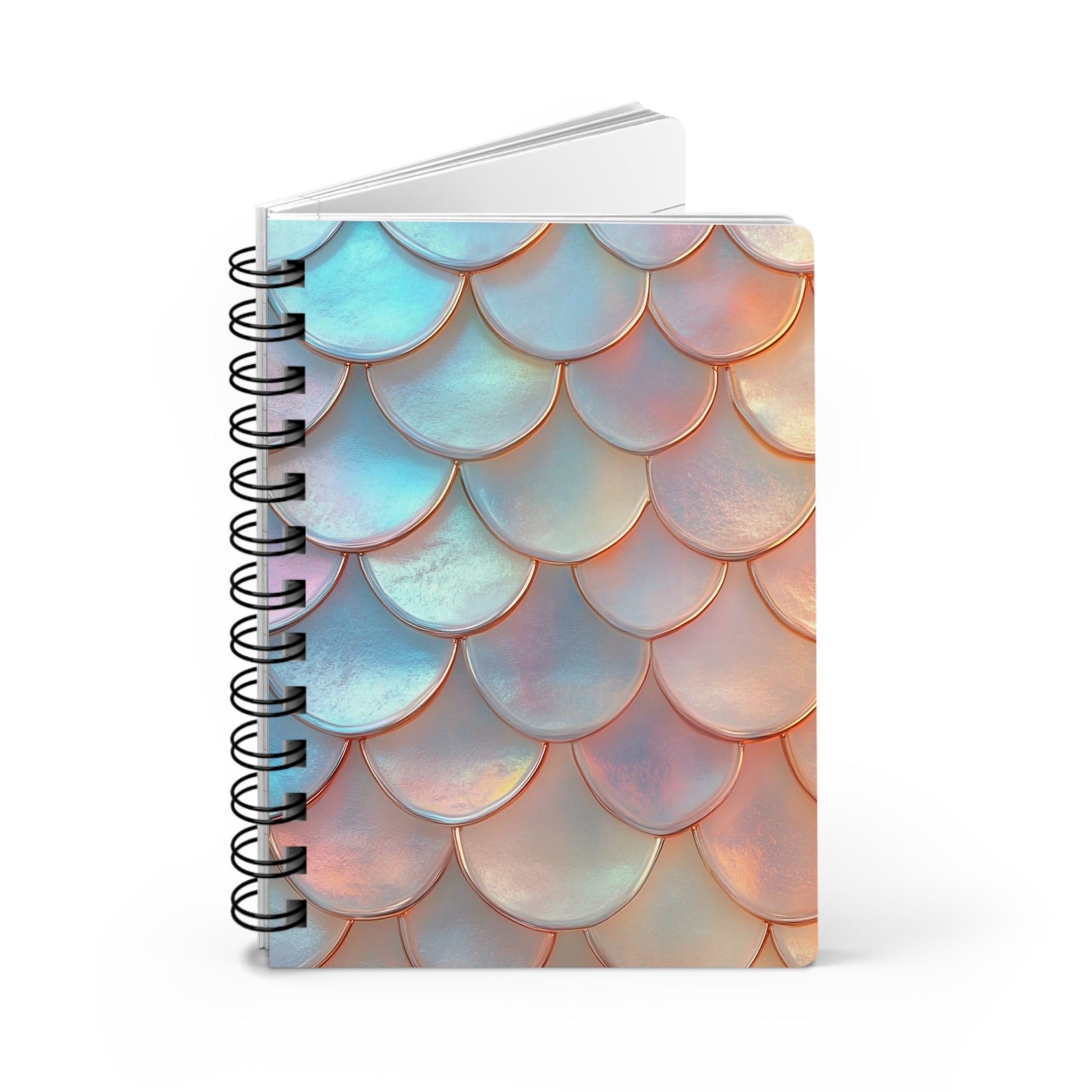 Spiral Lined Notebook - Mermaid's tail   Spiral Lined Notebook - Mermaid's tail Wishstoria