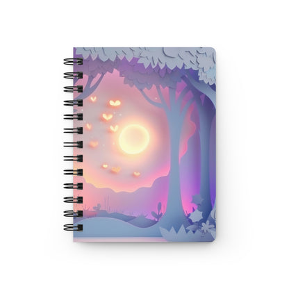 Spiral Lined Notebook - Enchanted Forest   Spiral Lined Notebook - Enchanted Forest Wishstoria