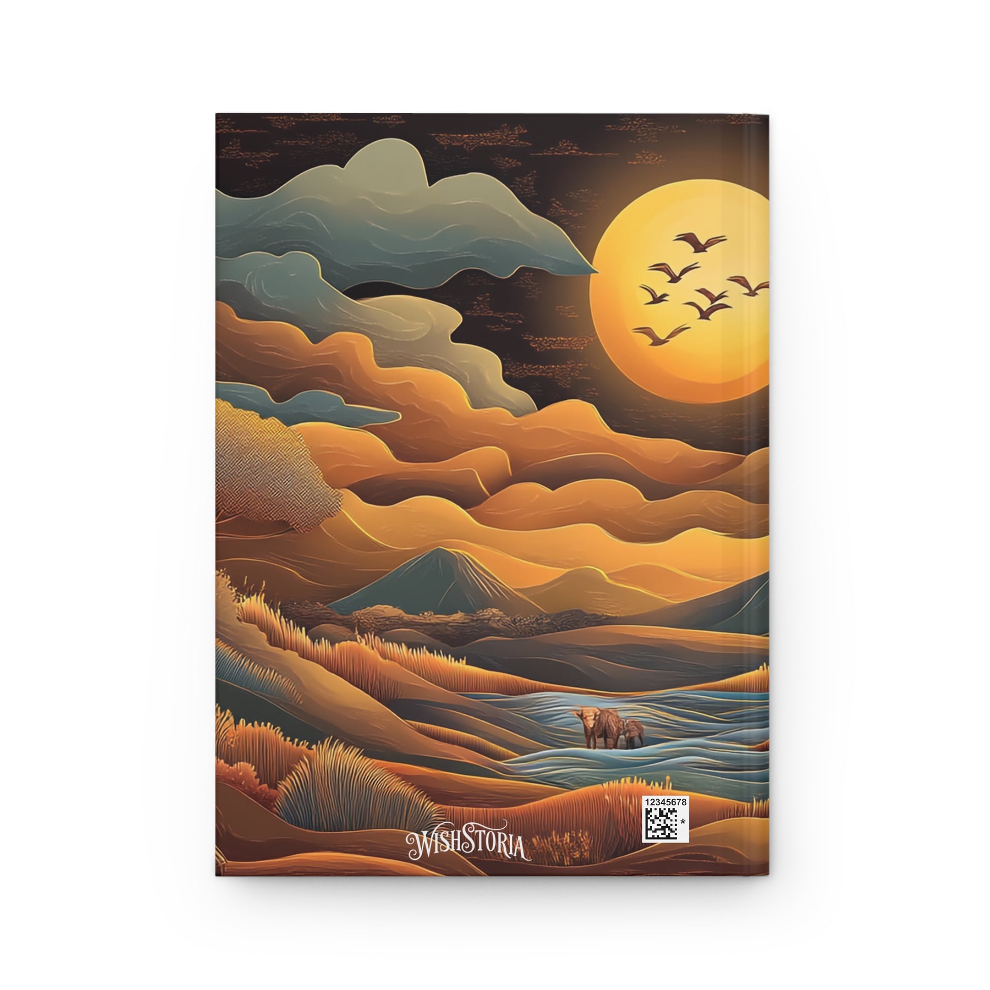 Sunset African Landscape - Standard Hardcover Journal   Sunset African Landscape - Standard Hardcover Journal Wishstoria