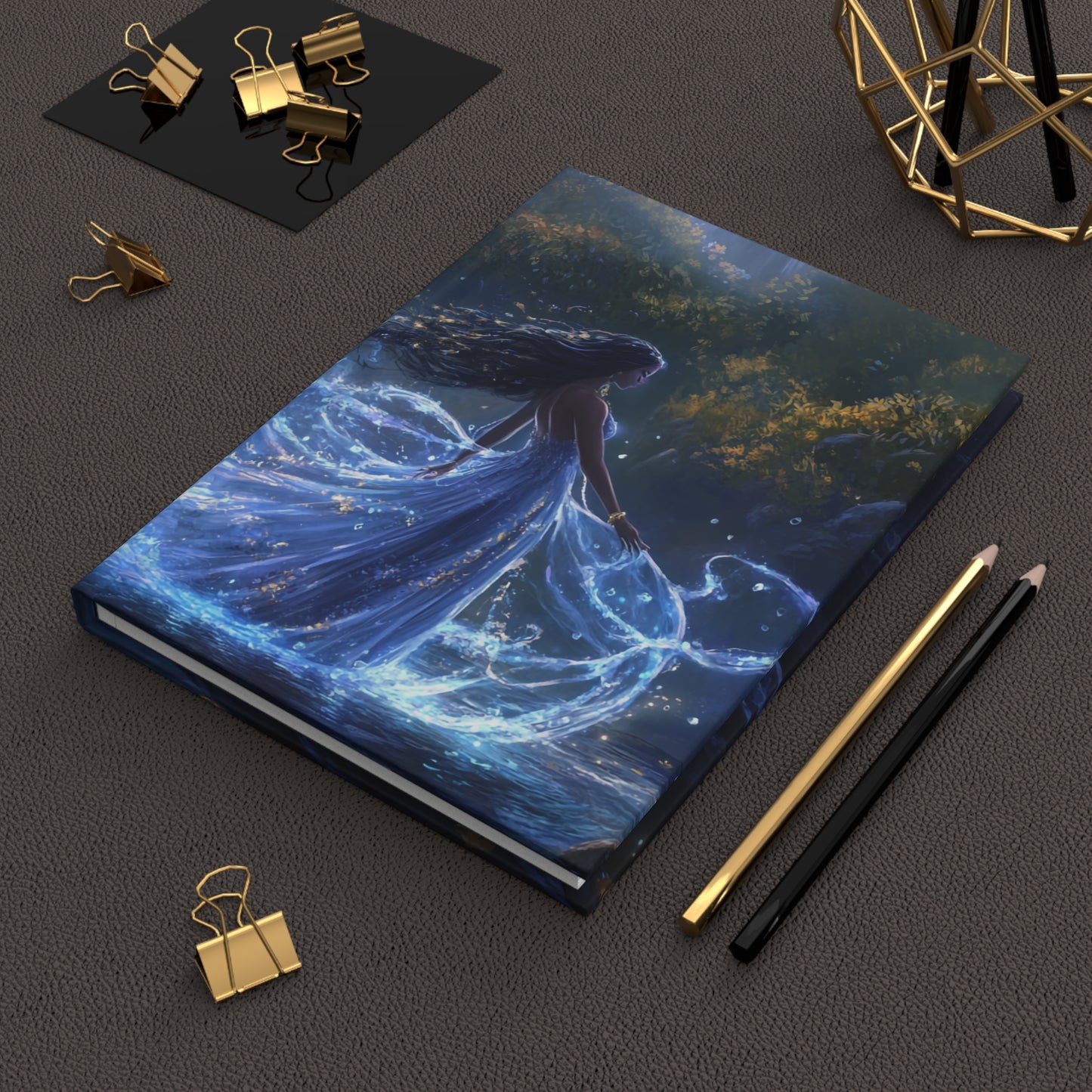 Water Goddess - Standard Hardcover Journal   Water Goddess - Standard Hardcover Journal Wishstoria
