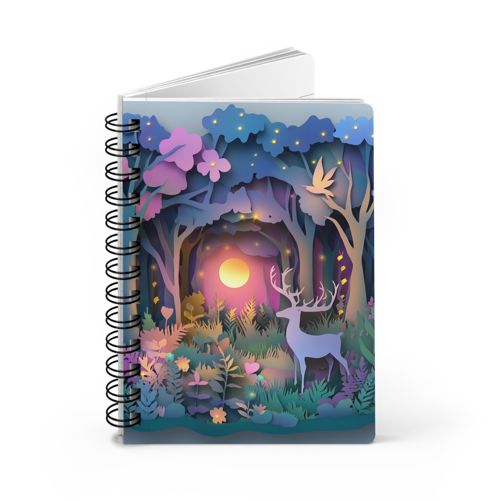 Illuminated Forest - Spiral Bound Journal Wishstoria Stationery Store