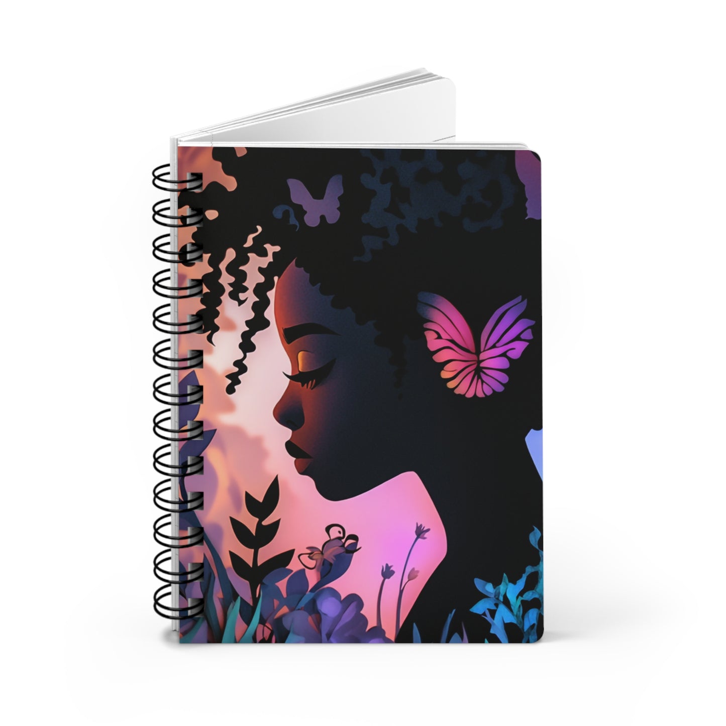 Spiral Bound Journal - Fluttering Garden   Spiral Bound Journal - Fluttering Garden Wishstoria