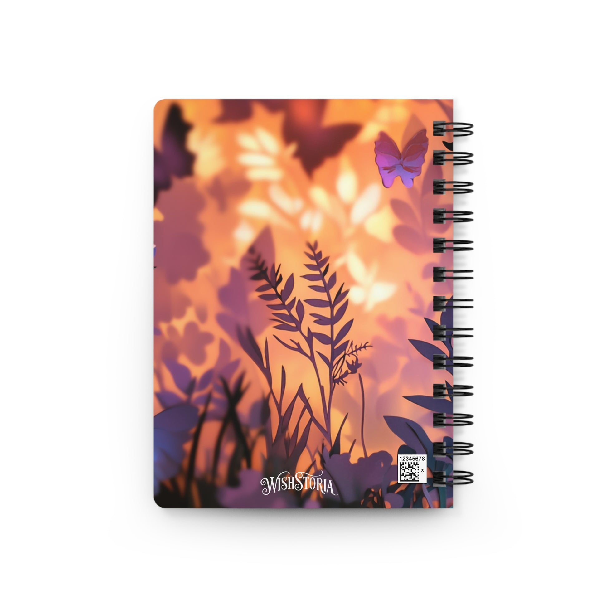 Spiral Bound Journal - Fluttering Garden   Spiral Bound Journal - Fluttering Garden Wishstoria