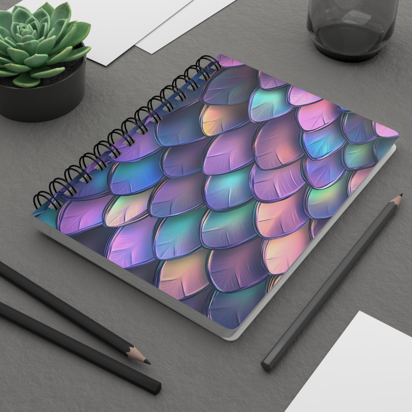 Spiral Bound Journal - Dragon Scales   Spiral Bound Journal - Dragon Scales Wishstoria