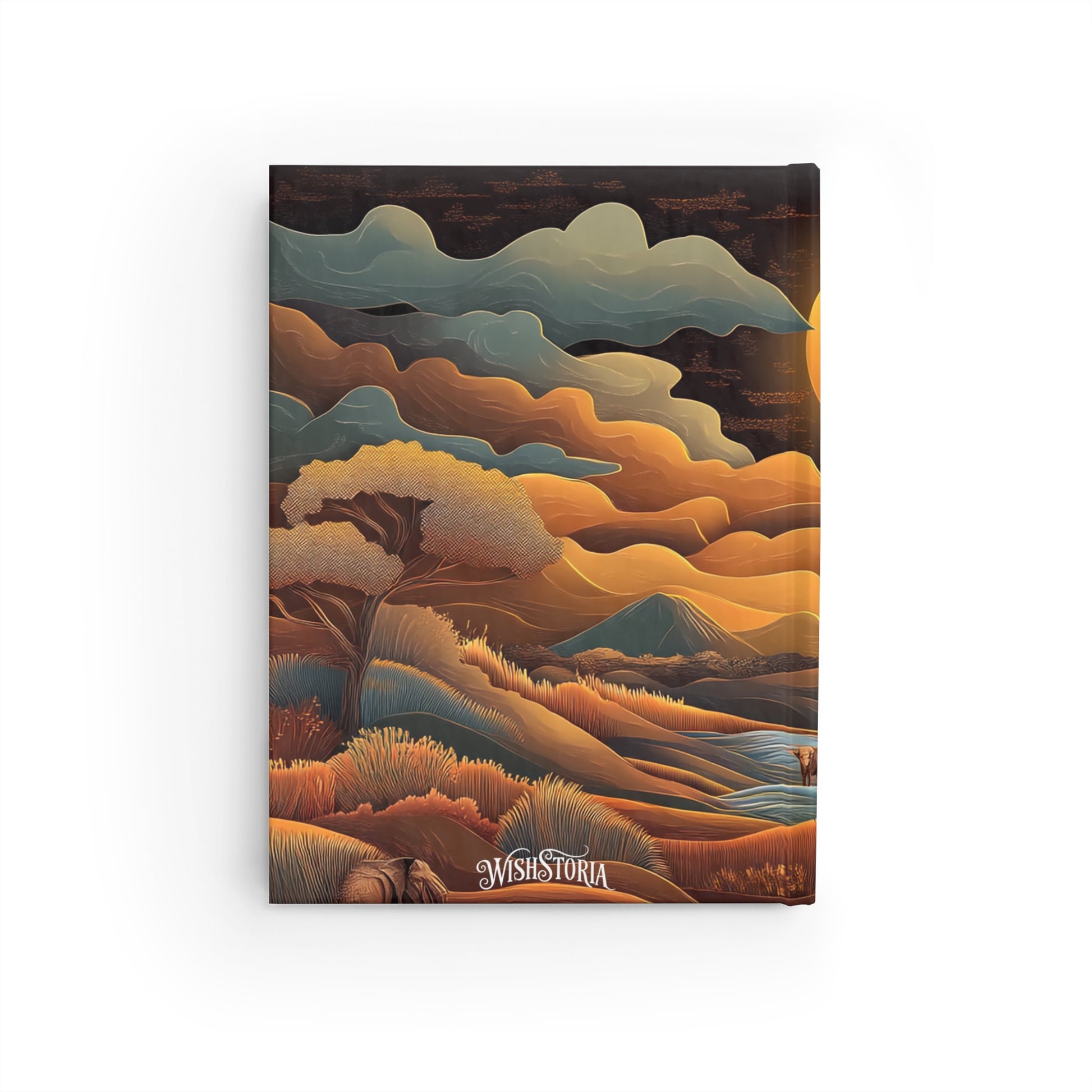 Sunset African Landscape - Mini Hardcover Journal   Sunset African Landscape - Mini Hardcover Journal Wishstoria