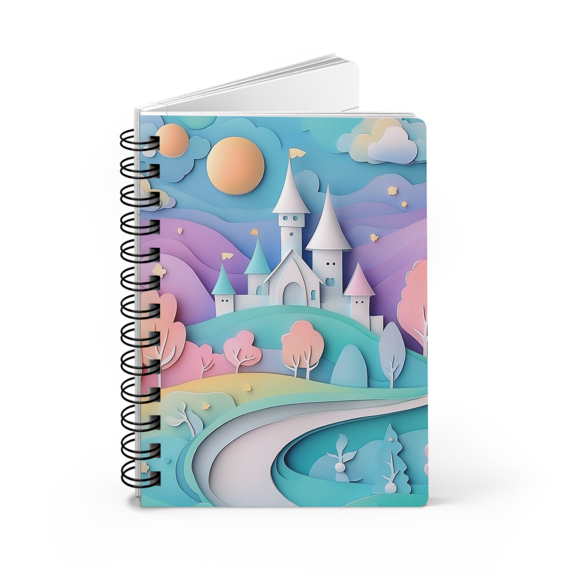 Spiral Bound Journal - Pastel Paper Kingdom Wishstoria Stationery Store