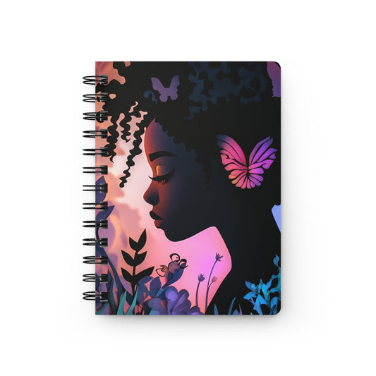 Spiral Bound Journal - Fluttering Garden   Spiral Bound Journal - Fluttering Garden Wishstoria