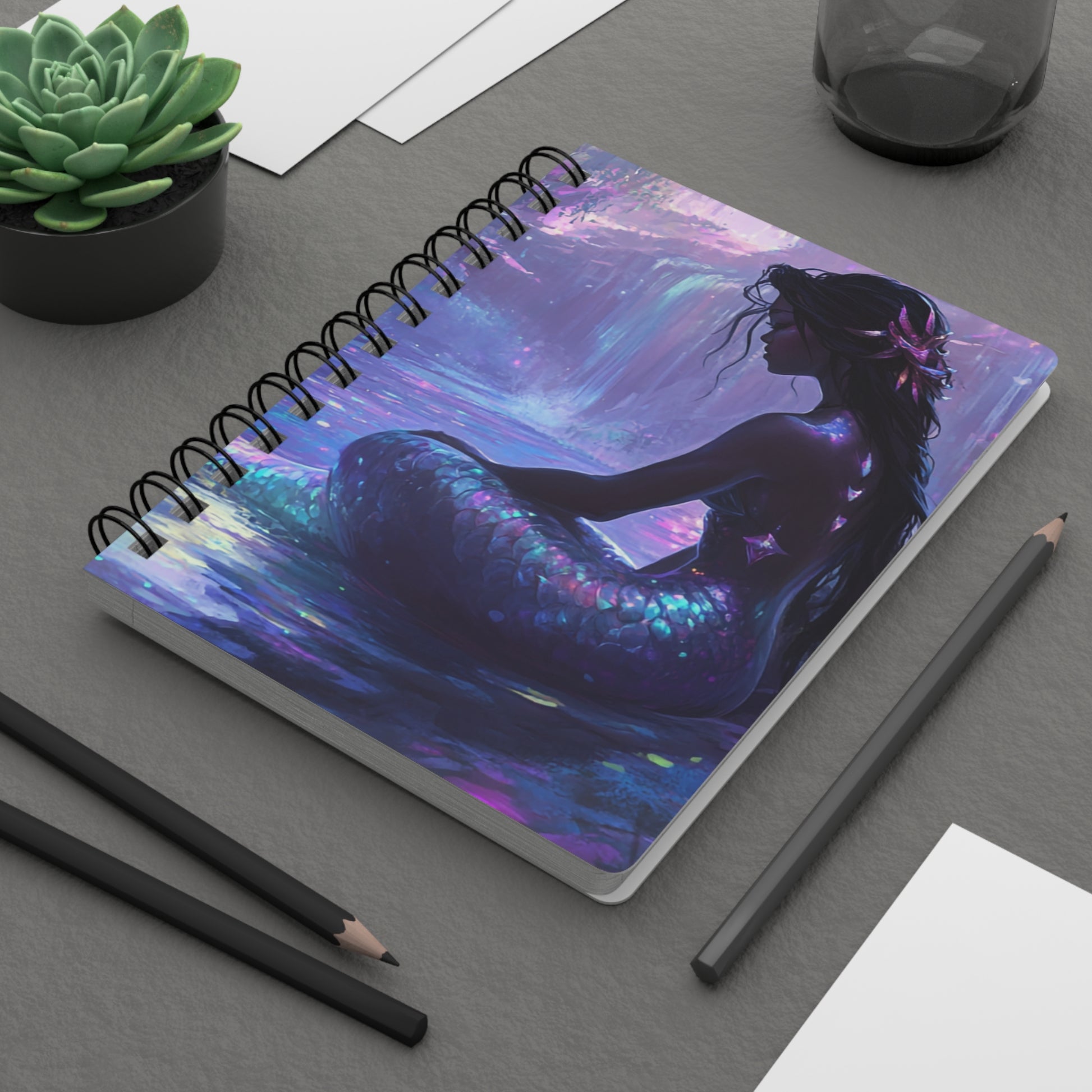 Spiral Bound Journal - Enchanted Mermaid   Spiral Bound Journal - Enchanted Mermaid Wishstoria
