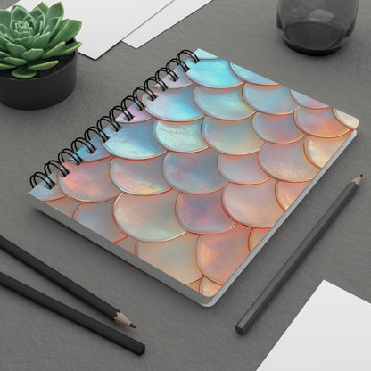 Spiral Lined Notebook - Mermaid's tail   Spiral Lined Notebook - Mermaid's tail Wishstoria