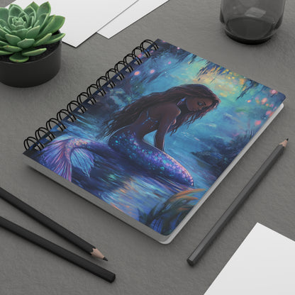 Spiral Bound Journal - Serene Mermaid   Spiral Bound Journal - Serene Mermaid Wishstoria