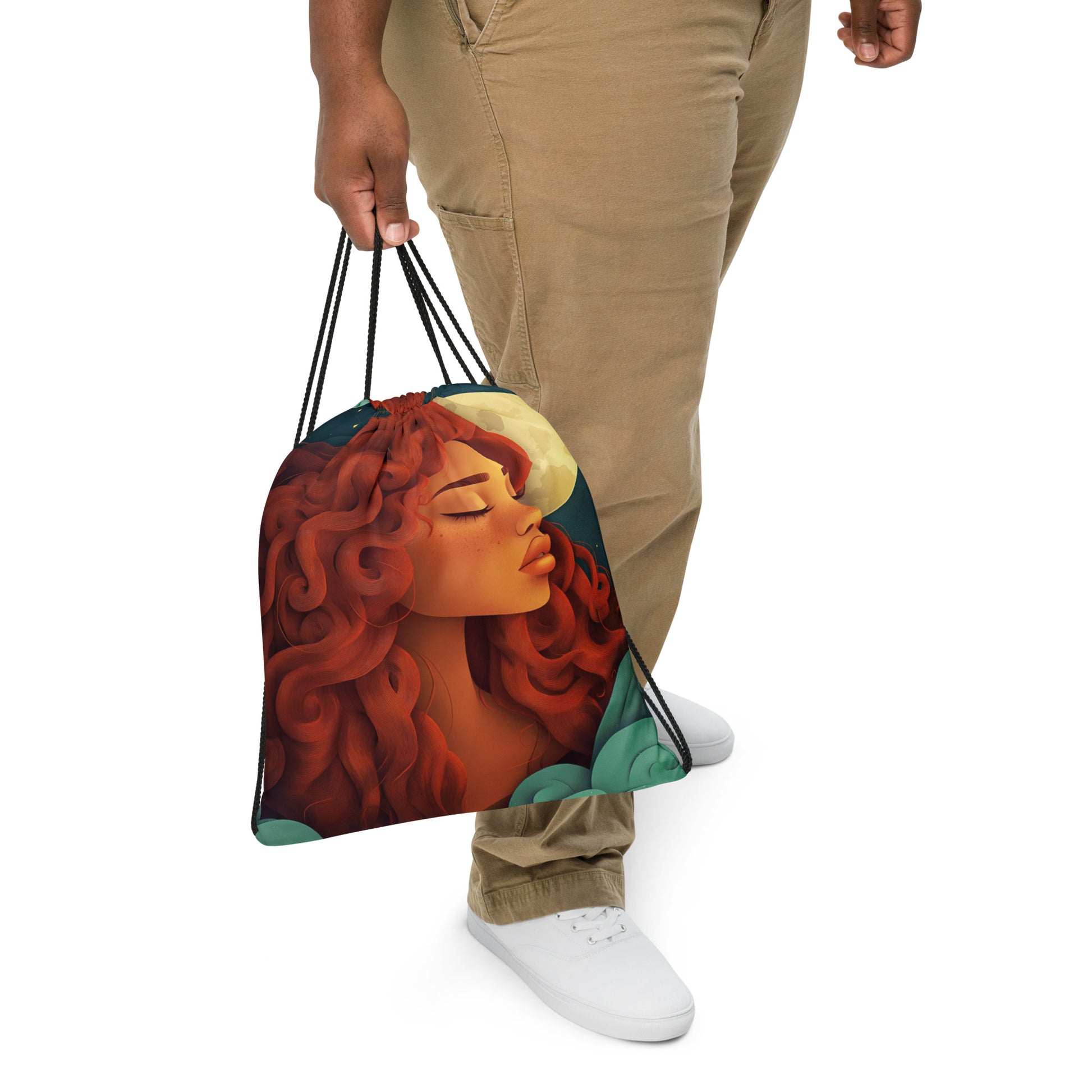 Celestial Fantasy Art Drawstring Bag 013   Celestial Fantasy Art Drawstring Bag 013 Wishstoria