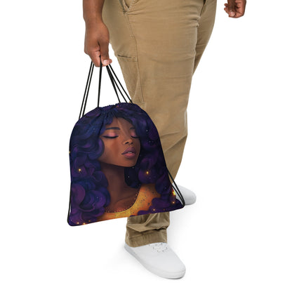 Celestial Fantasy Art Drawstring Bag 030   Celestial Fantasy Art Drawstring Bag 030 Wishstoria