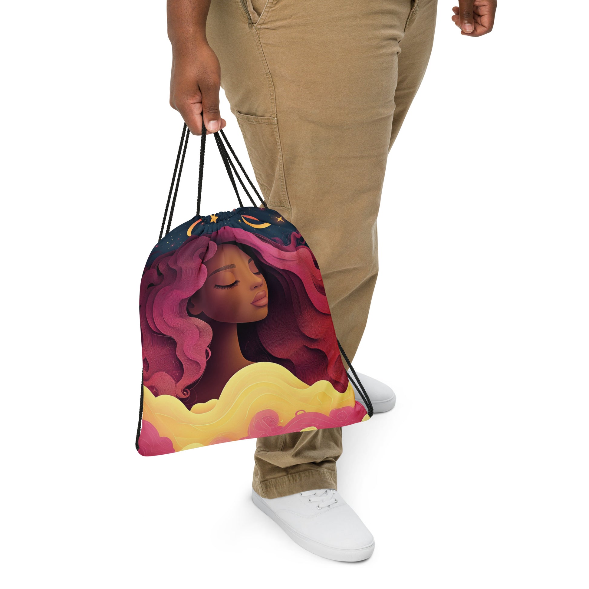 Celestial Fantasy Art Drawstring Bag 027   Celestial Fantasy Art Drawstring Bag 027 Wishstoria