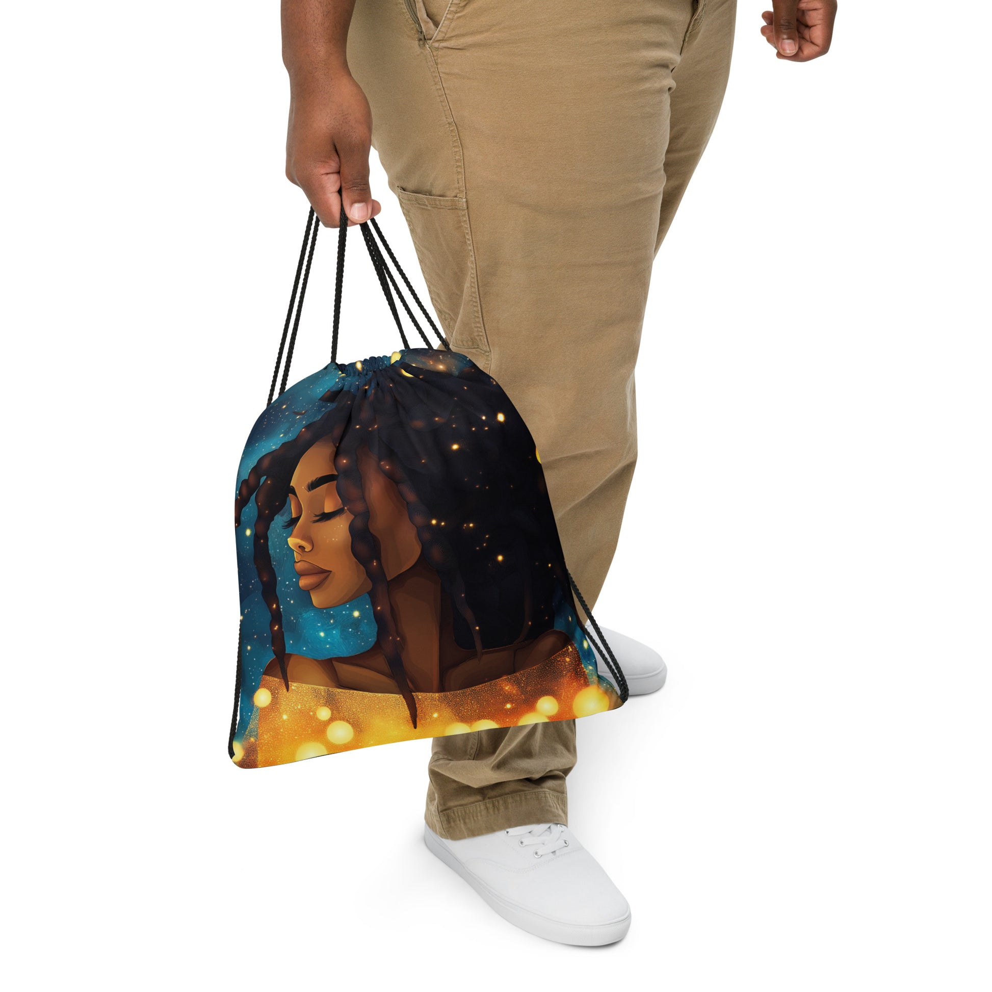 Celestial Fantasy Art Drawstring Bag 029   Celestial Fantasy Art Drawstring Bag 029 Wishstoria