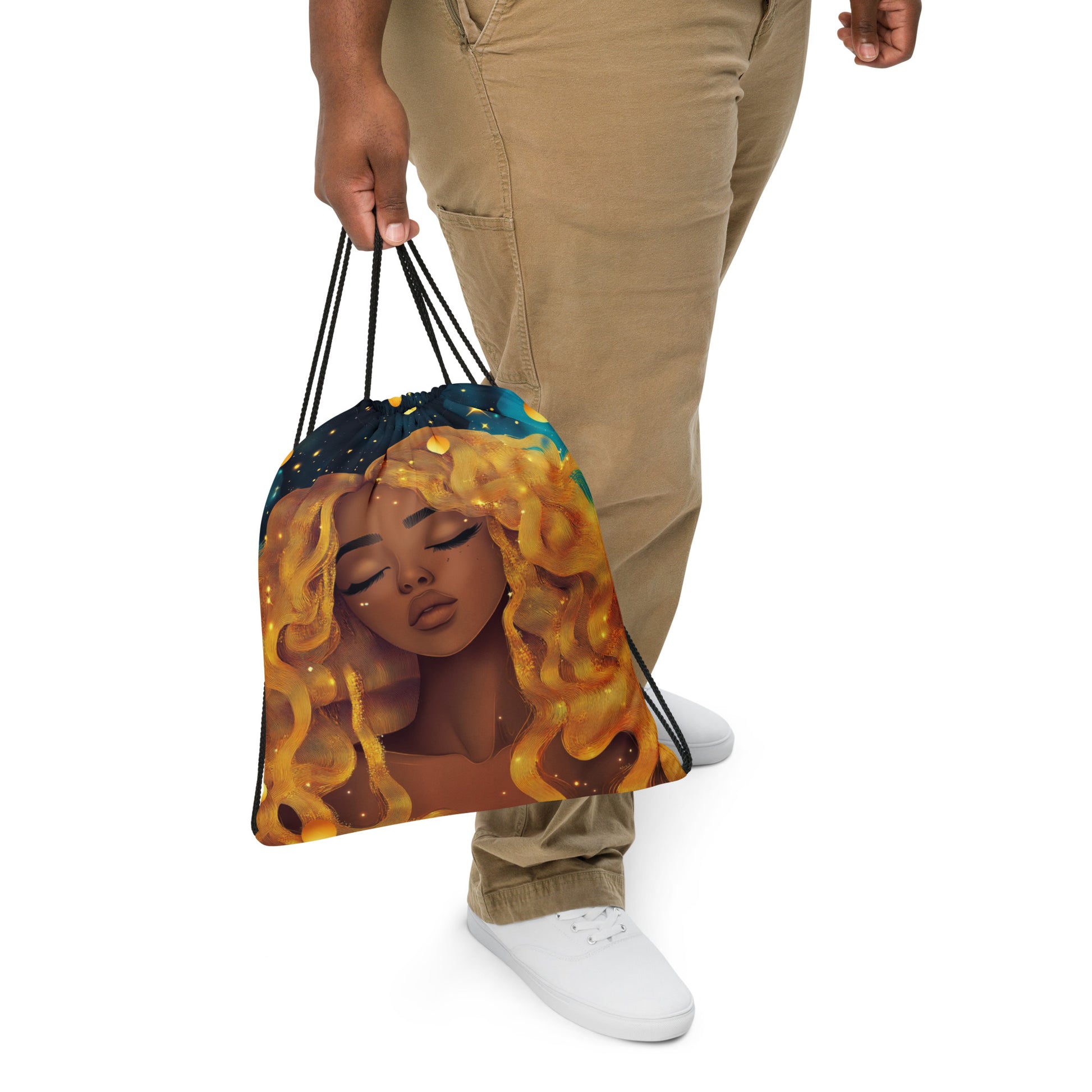 Celestial Fantasy Art Drawstring Bag 028   Celestial Fantasy Art Drawstring Bag 028 Wishstoria