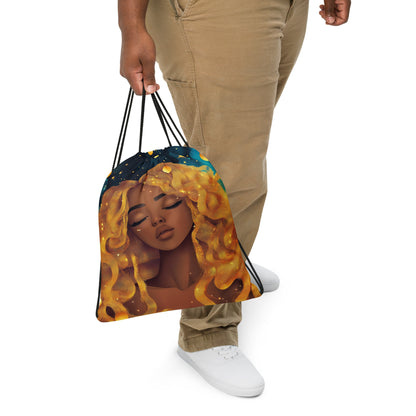 Celestial Fantasy Art Drawstring Bag 028   Celestial Fantasy Art Drawstring Bag 028 Wishstoria