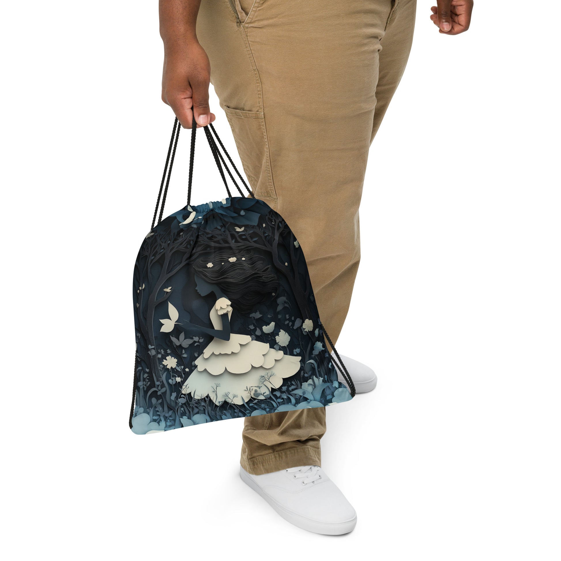 Dark Forest Drawstring bag 002   Dark Forest Drawstring bag 002 Wishstoria