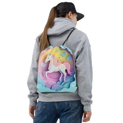 Magical Unicorn Drawstring bag   Magical Unicorn Drawstring bag Wishstoria