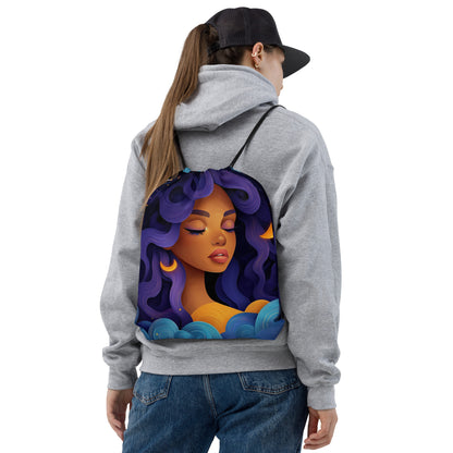 Celestial Fantasy Art Drawstring Bag 019   Celestial Fantasy Art Drawstring Bag 019 Wishstoria