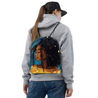 Celestial Fantasy Art Drawstring Bag 029   Celestial Fantasy Art Drawstring Bag 029 Wishstoria