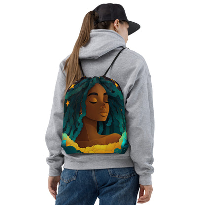 Celestial Fantasy Art Drawstring Bag 024   Celestial Fantasy Art Drawstring Bag 024 Wishstoria