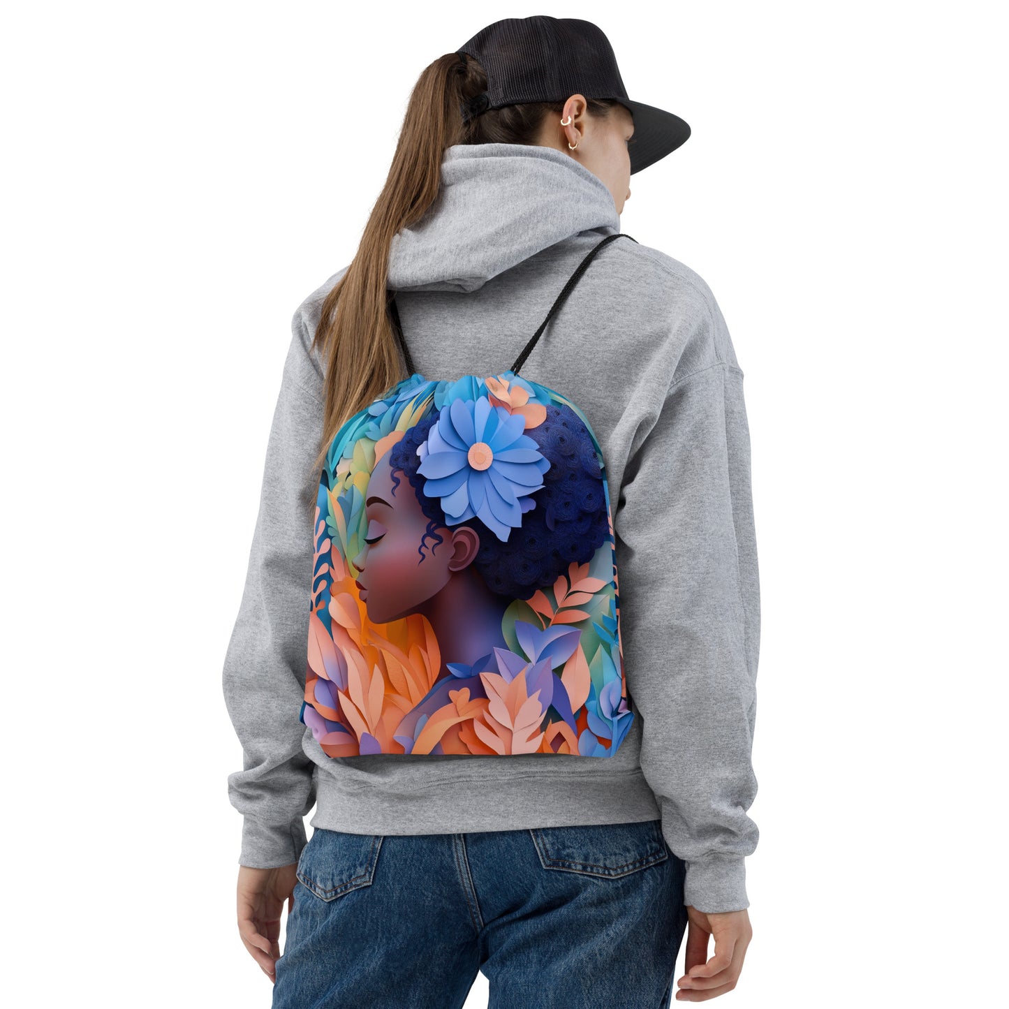 Flower Girl Drawstring bag   Flower Girl Drawstring bag Wishstoria