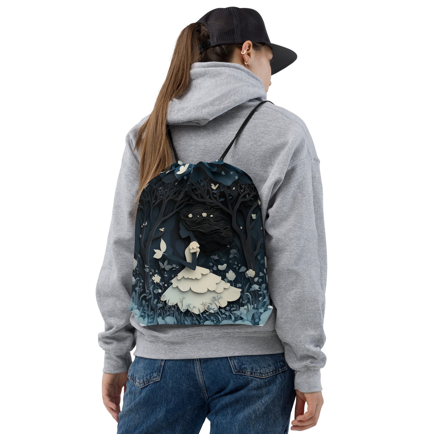 Dark Forest Drawstring bag 002   Dark Forest Drawstring bag 002 Wishstoria