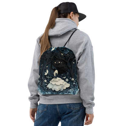 Dark Forest Drawstring bag 002   Dark Forest Drawstring bag 002 Wishstoria