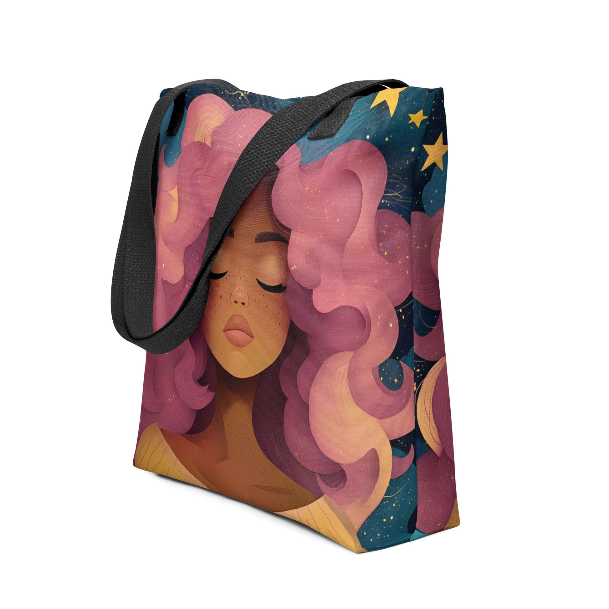 Pink Celestial Goddess - Tote Bag   Pink Celestial Goddess - Tote Bag Wishstoria