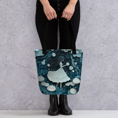 White and Blue Forest - Tote Bag   White and Blue Forest - Tote Bag Wishstoria