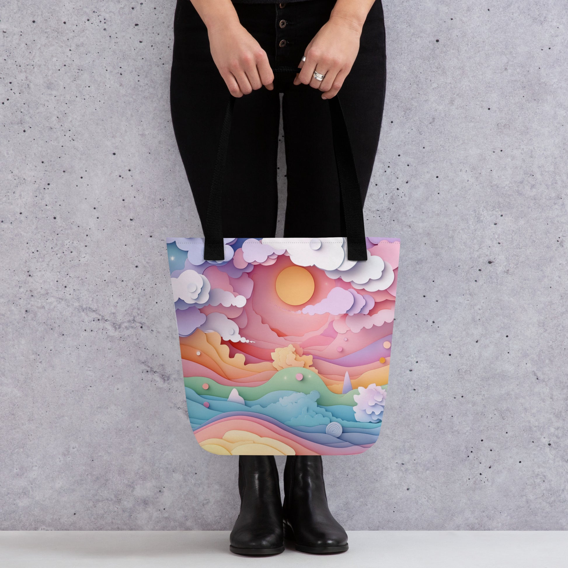 Paper Sunrise - Tote Bag   Paper Sunrise - Tote Bag Wishstoria