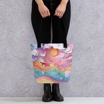Paper Sunrise - Tote Bag   Paper Sunrise - Tote Bag Wishstoria