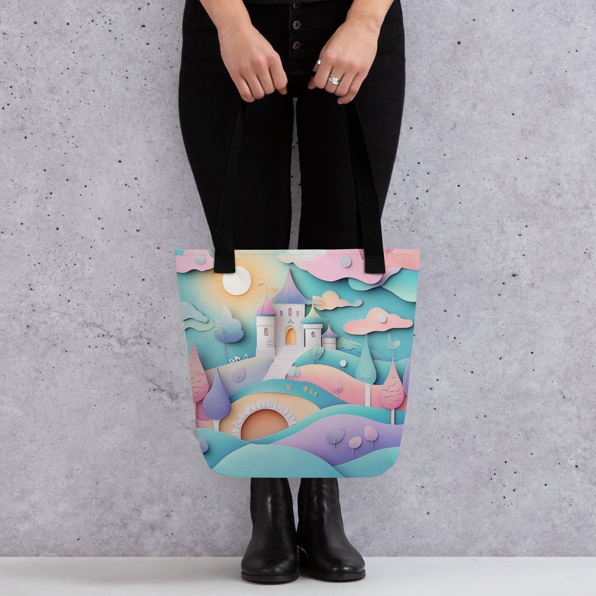 Pastel Castle - Tote Bag   Pastel Castle - Tote Bag Wishstoria