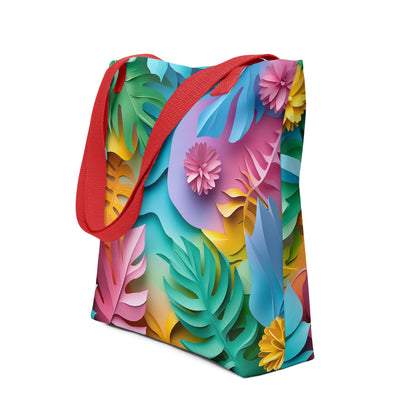 Papercut Paradise - Tote bag   Papercut Paradise - Tote bag Wishstoria