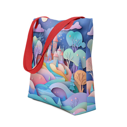 Paper Village - Tote Bag   Paper Village - Tote Bag Wishstoria