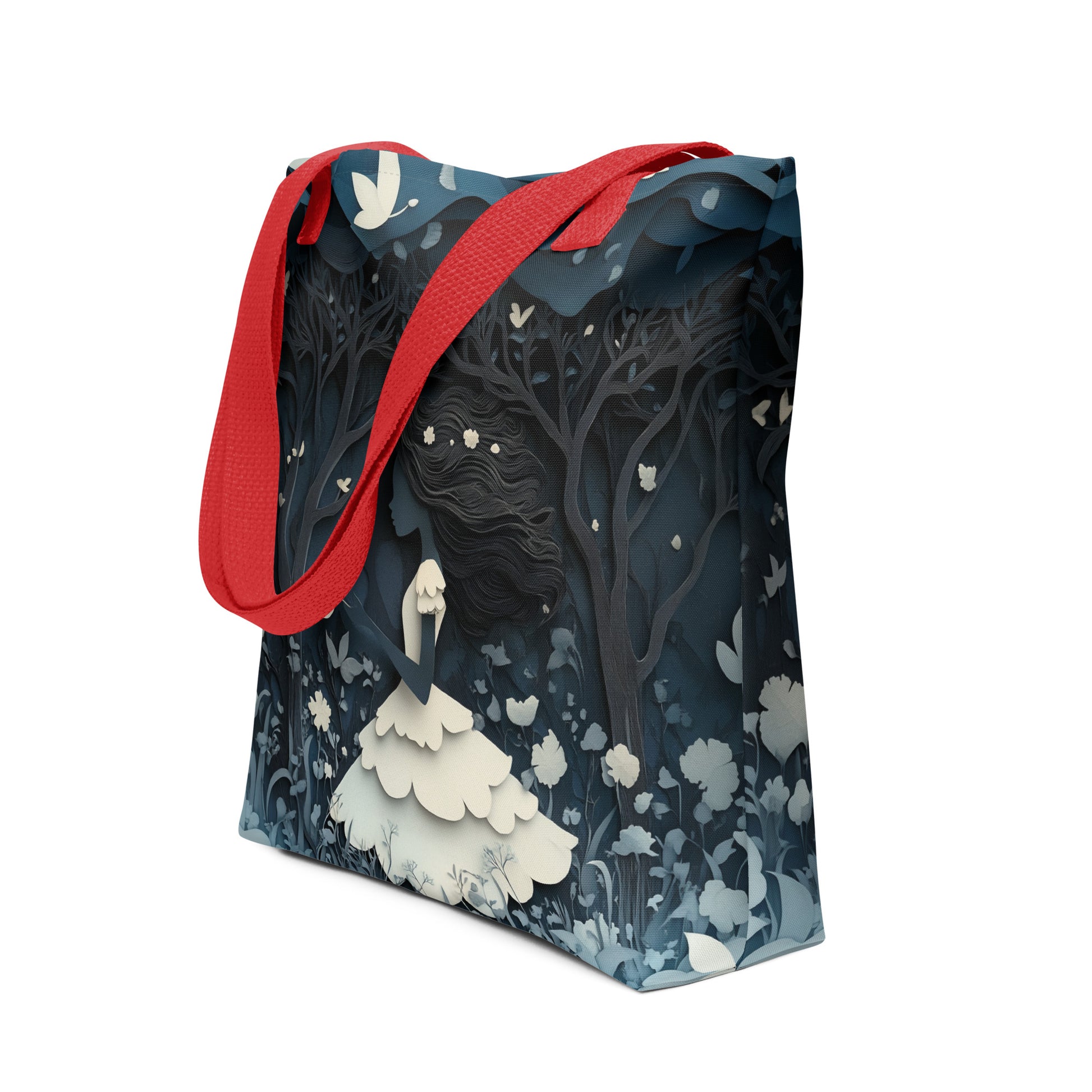 Blue and White Forest - Tote bag   Blue and White Forest - Tote bag Wishstoria