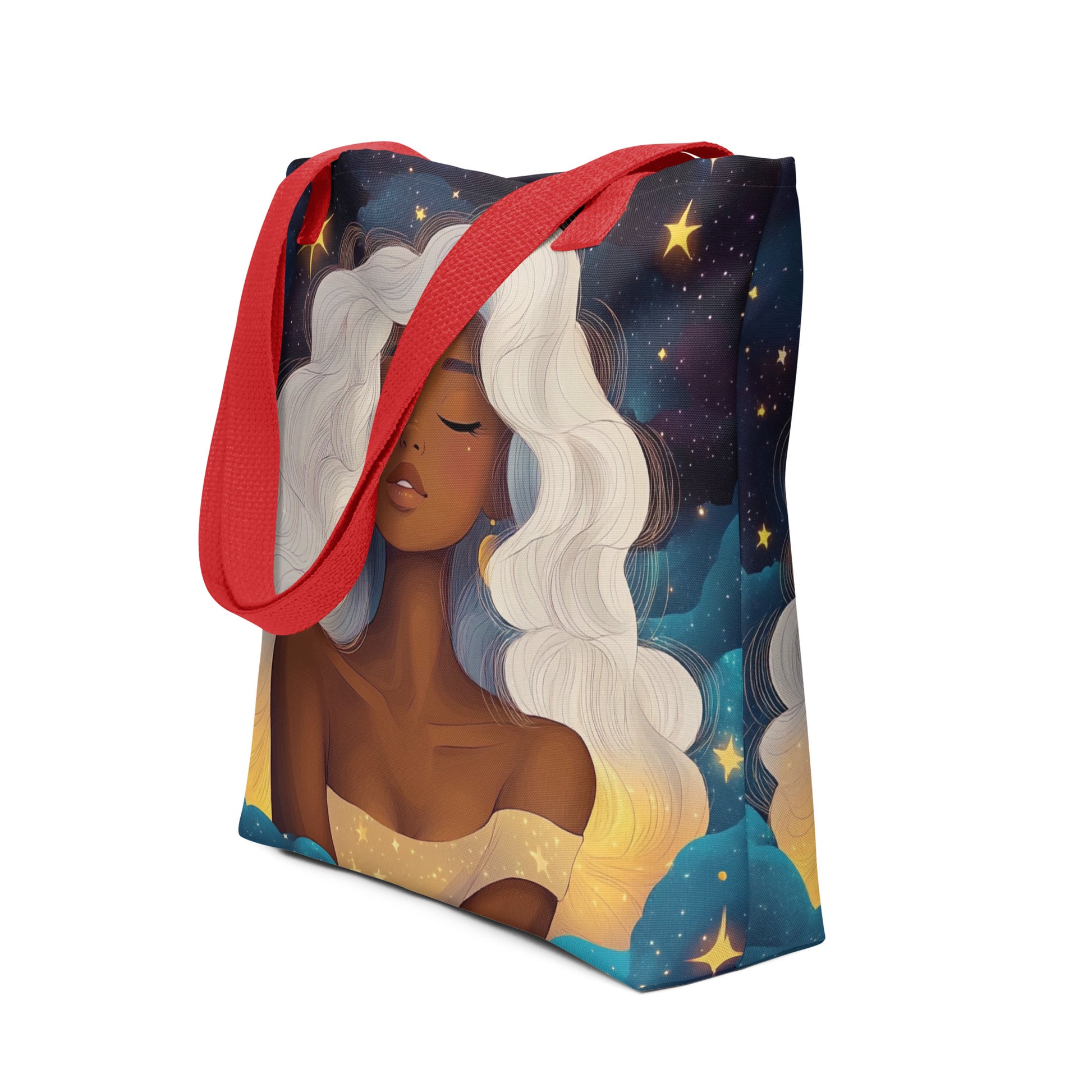 White Celestial Goddess - Tote Bag   White Celestial Goddess - Tote Bag Wishstoria