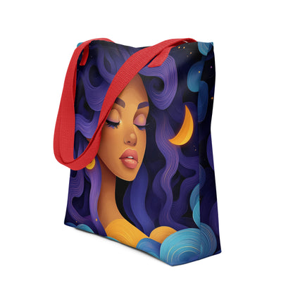 Violet Celestial Goddess - Tote Bag   Violet Celestial Goddess - Tote Bag Wishstoria