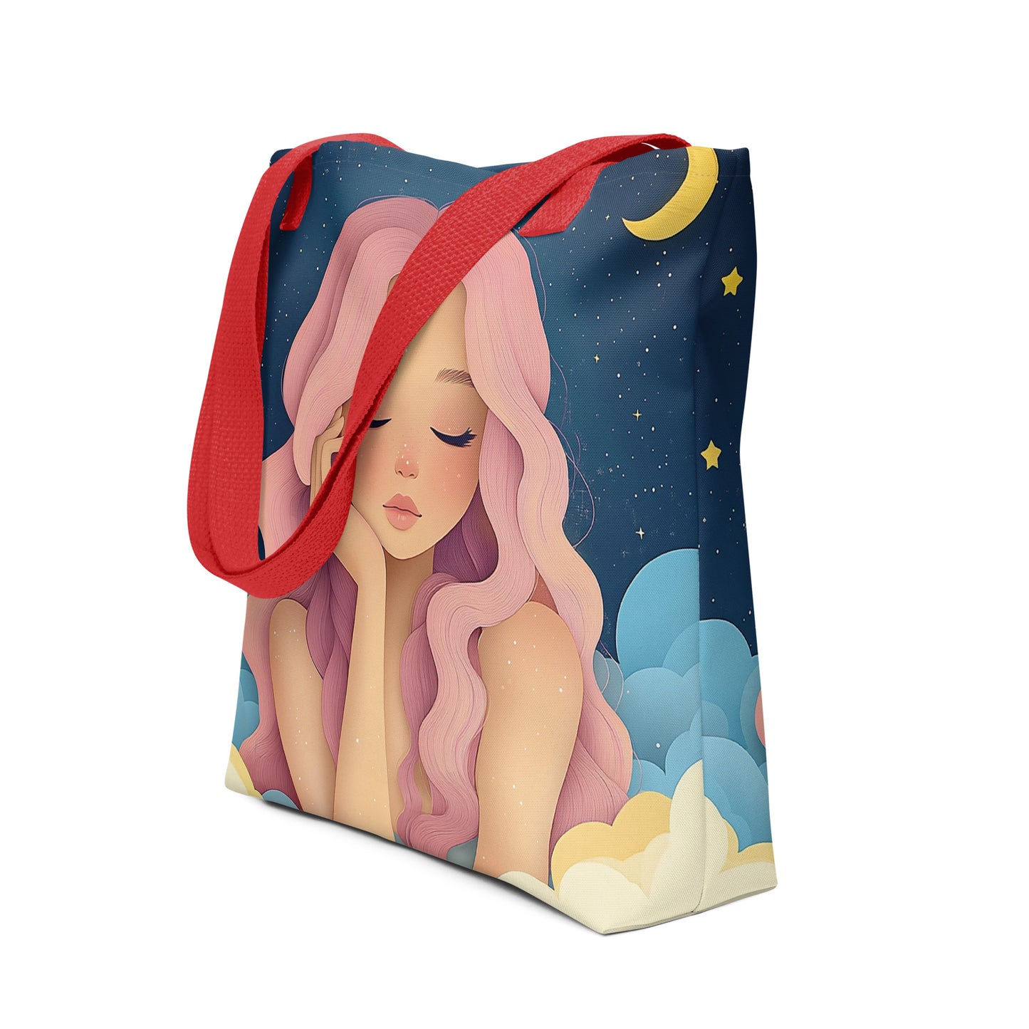 Tote Bag - Celestial Goddess (light pink)   Tote Bag - Celestial Goddess (light pink) Wishstoria