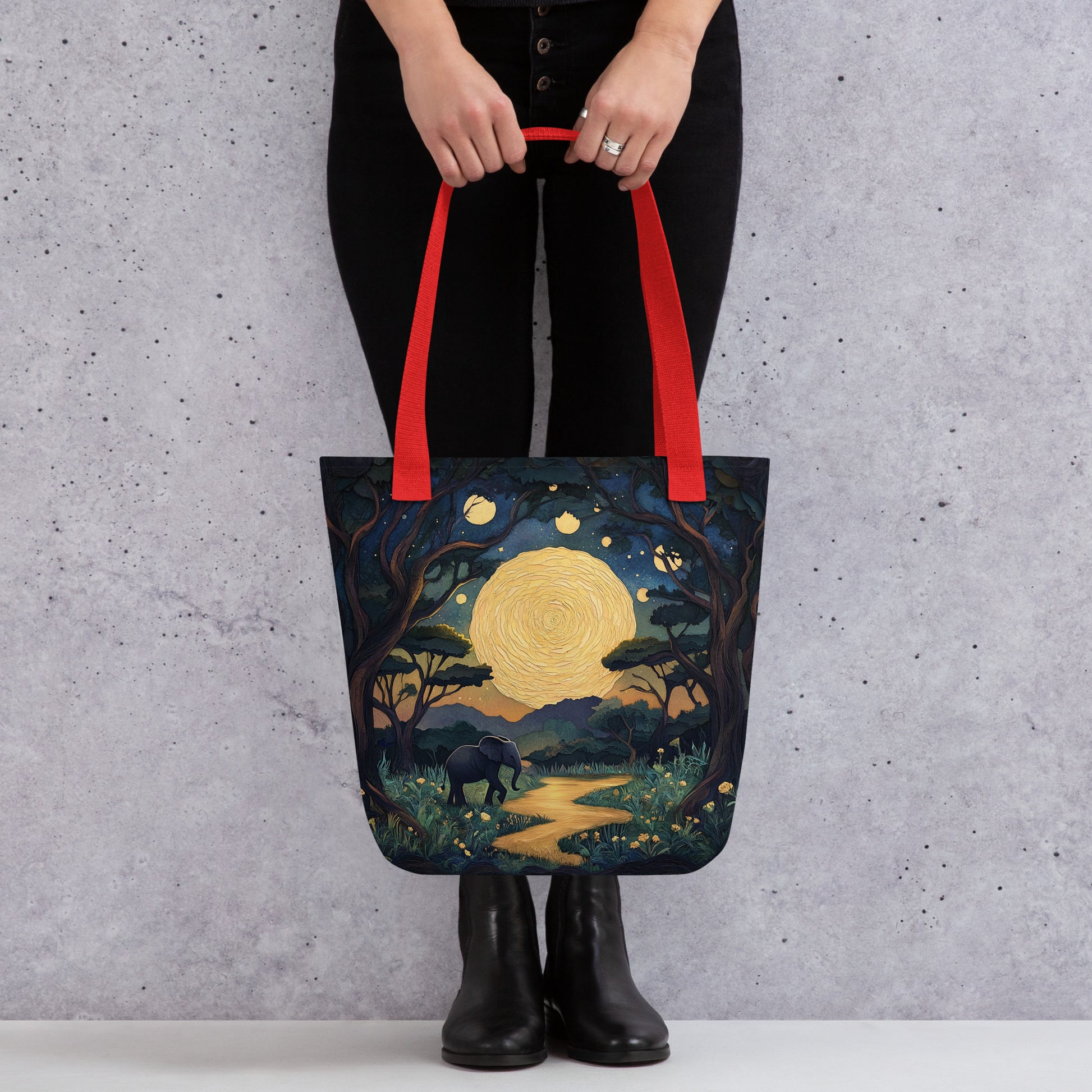 Moonlit Landscape - Tote Bag   Moonlit Landscape - Tote Bag Wishstoria