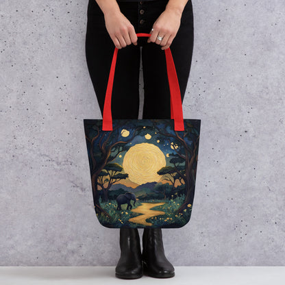 Moonlit Landscape - Tote Bag   Moonlit Landscape - Tote Bag Wishstoria
