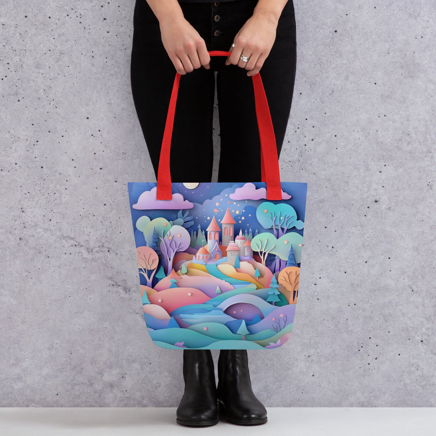 Paper Village - Tote Bag   Paper Village - Tote Bag Wishstoria