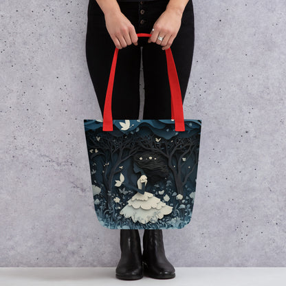 Blue and White Forest - Tote bag   Blue and White Forest - Tote bag Wishstoria