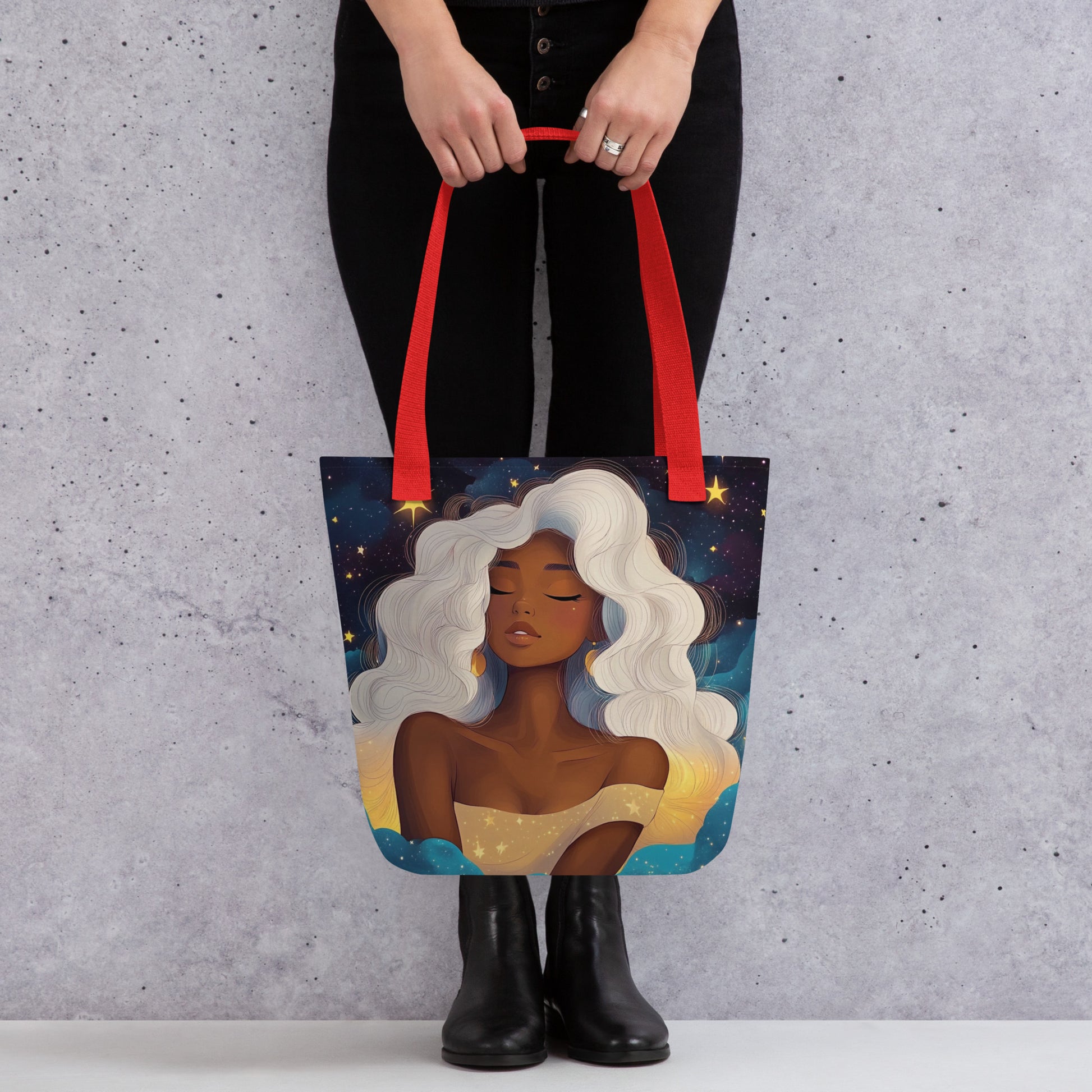 White Celestial Goddess - Tote Bag   White Celestial Goddess - Tote Bag Wishstoria