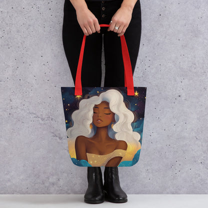 White Celestial Goddess - Tote Bag   White Celestial Goddess - Tote Bag Wishstoria