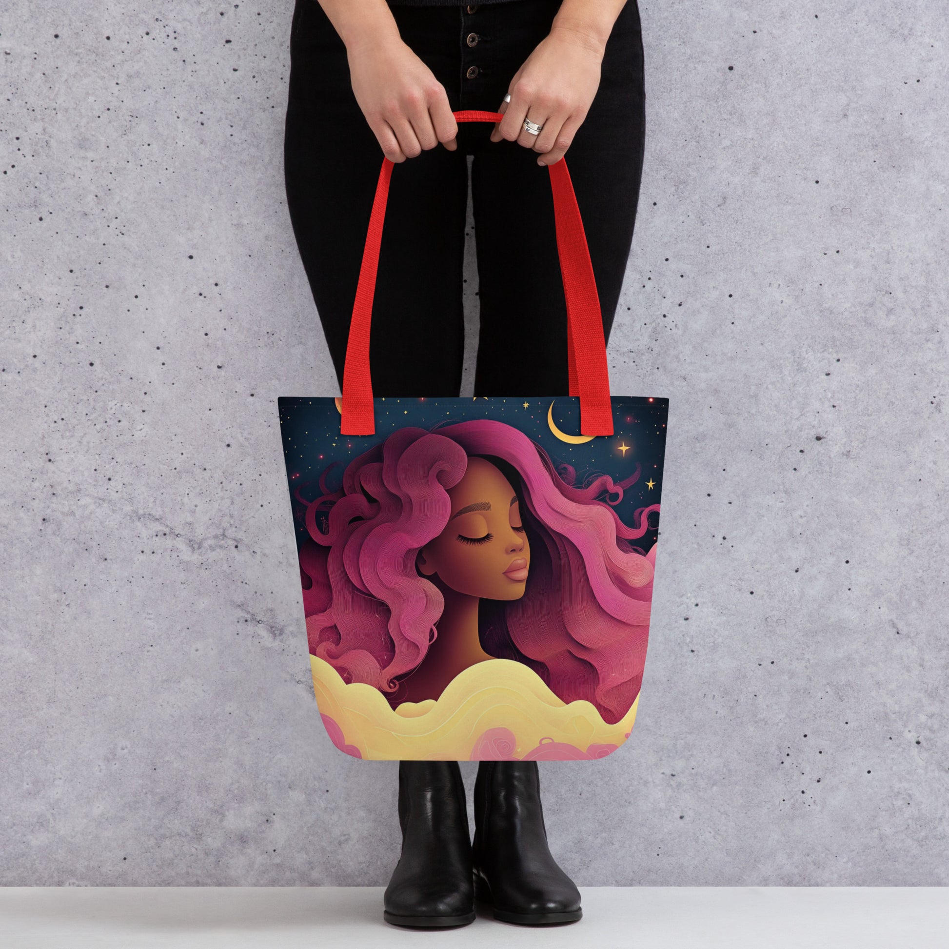 Fuchsia Celestial Goddess - Tote Bag   Fuchsia Celestial Goddess - Tote Bag Wishstoria