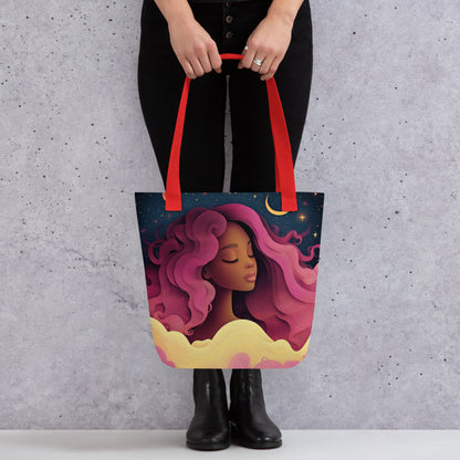 Fuchsia Celestial Goddess - Tote Bag   Fuchsia Celestial Goddess - Tote Bag Wishstoria